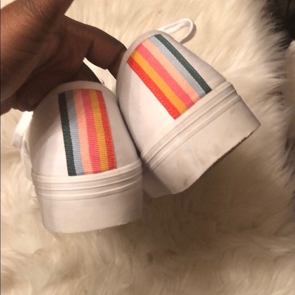 Boden Flatform Sneakers White Size 8 1/2 (40) - Picture 7 of 8